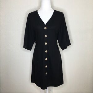 JAK & RAE black button down dress